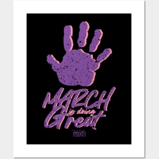 TO YOUR ETERNITY: MARCH IS DOING GREAT (BLACK) GRUNGE STYLE Posters and Art